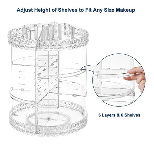 Organizador De Maquillaje Cosmeticos Rotación De 360 Grados