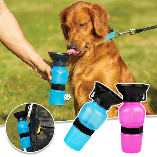 Botilito Bebedero Portátil Agua Para Perros y gatos Aqua Dog Color Azul