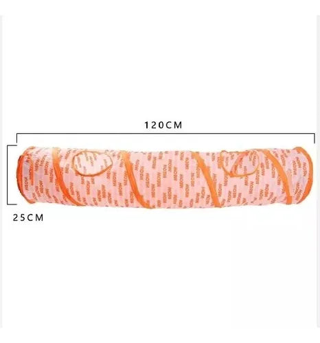 Tunel Tubo Plegable Para Gato 4 Entradas Pelusa